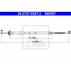 Sajla rucne kocnice Fiat Panda 2 Desna